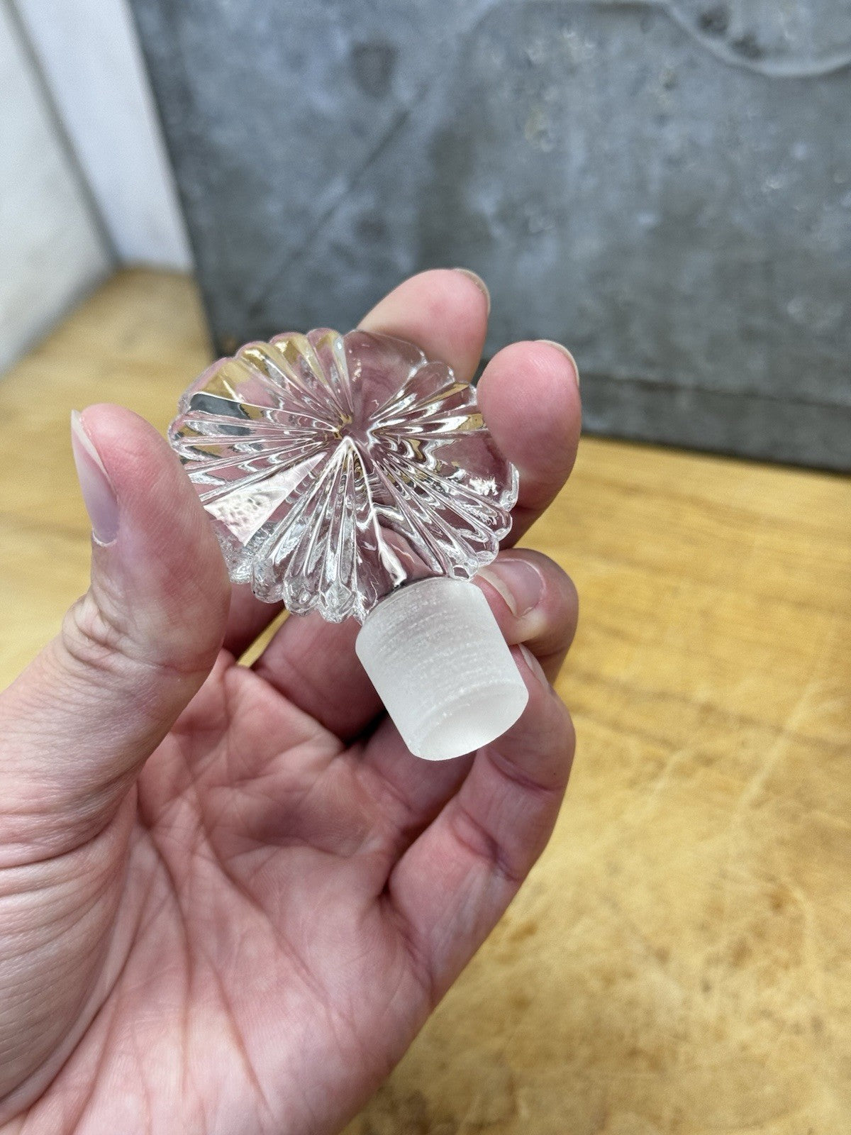 Vintage Crystal Perfume Bottle #1389