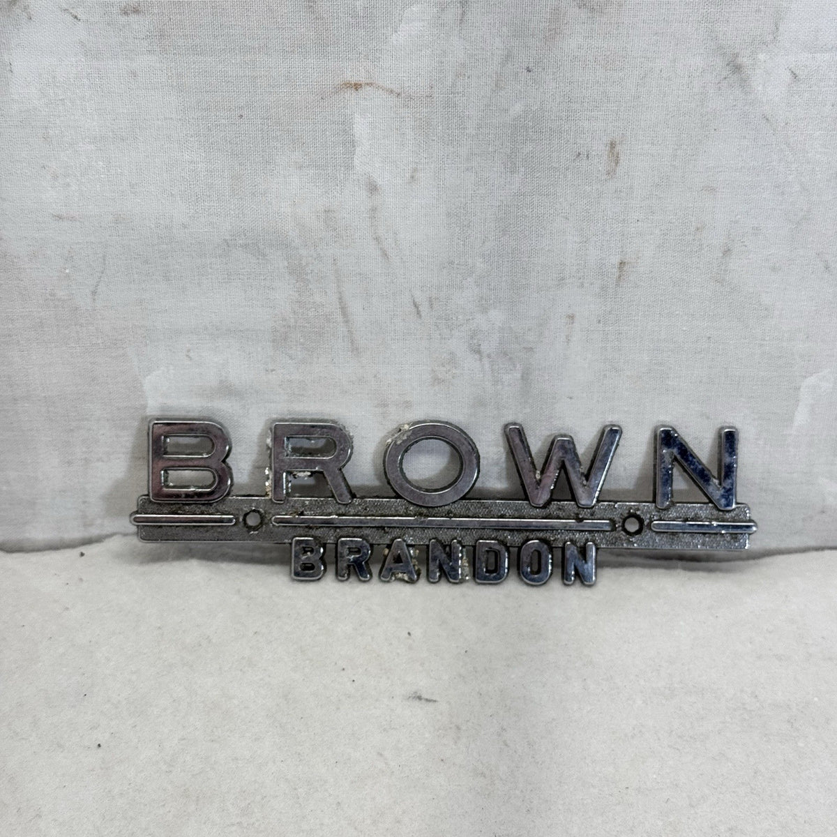 Brown Automotive Vehicle Emblem Vintage Brandon Wisconsin