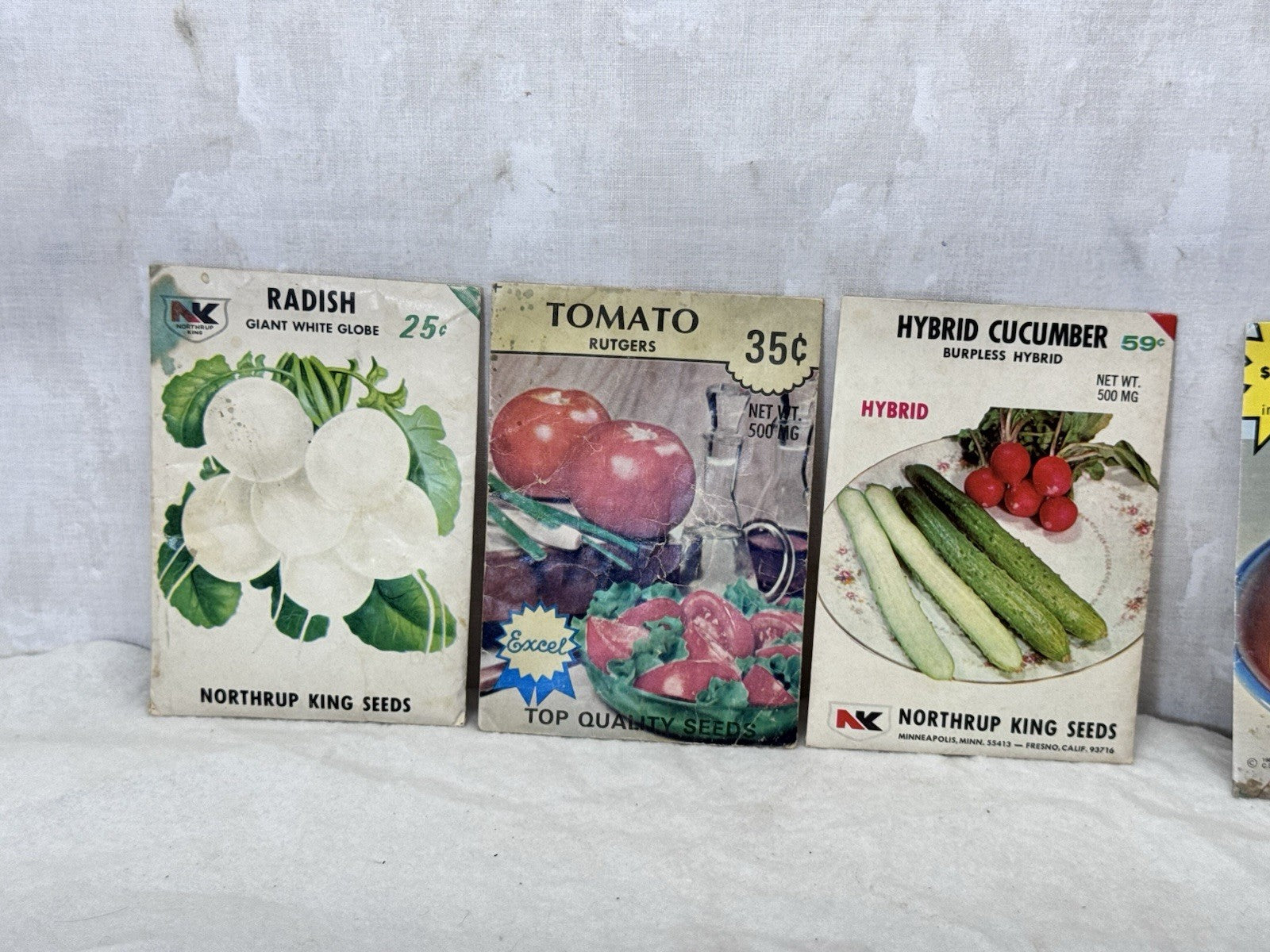 Vintage Vegtable Garden Seed Packets NOS  #S-2018