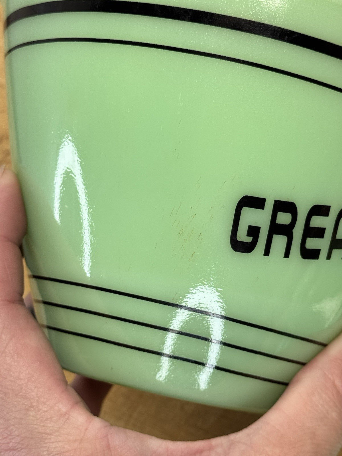 Jadeite Antique Grease Bowl #1072