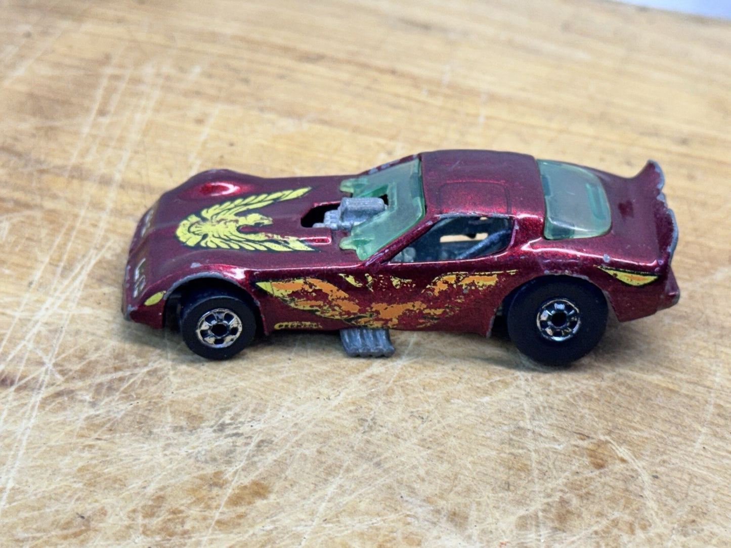 1977 RARE Hot Wheels Metallic Red Hot Bird Trans Am Firebird #1294