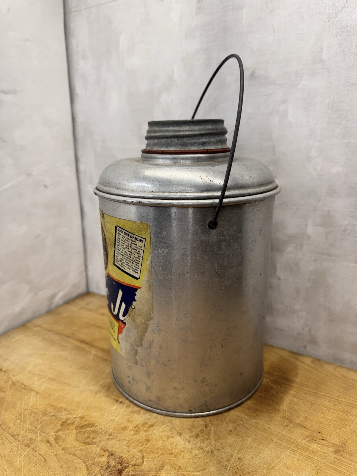 Metal Picnic Jug Vintage #1211
