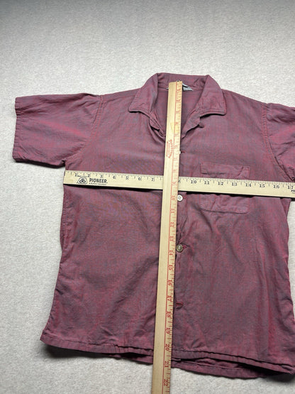 1950s,60s, Boys Youth Faded Red Cotton Shirt 