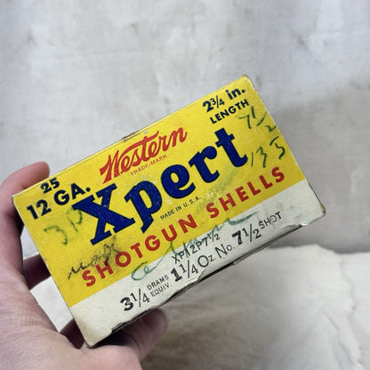Western Shotgun Shells Xpert Vintage Empty Box