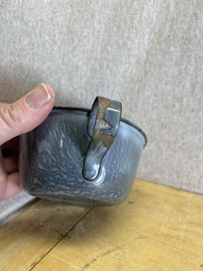 Enamel Grey Coffee Cup