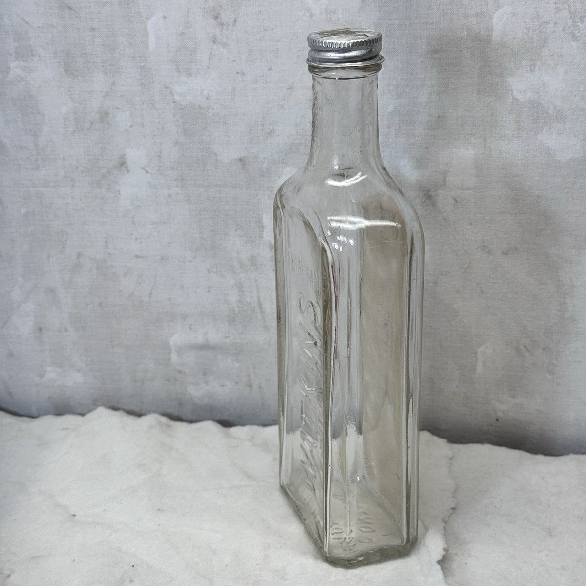 Watkins Imitation Vanilla Extract Glass Empty Bottle Vintage  
