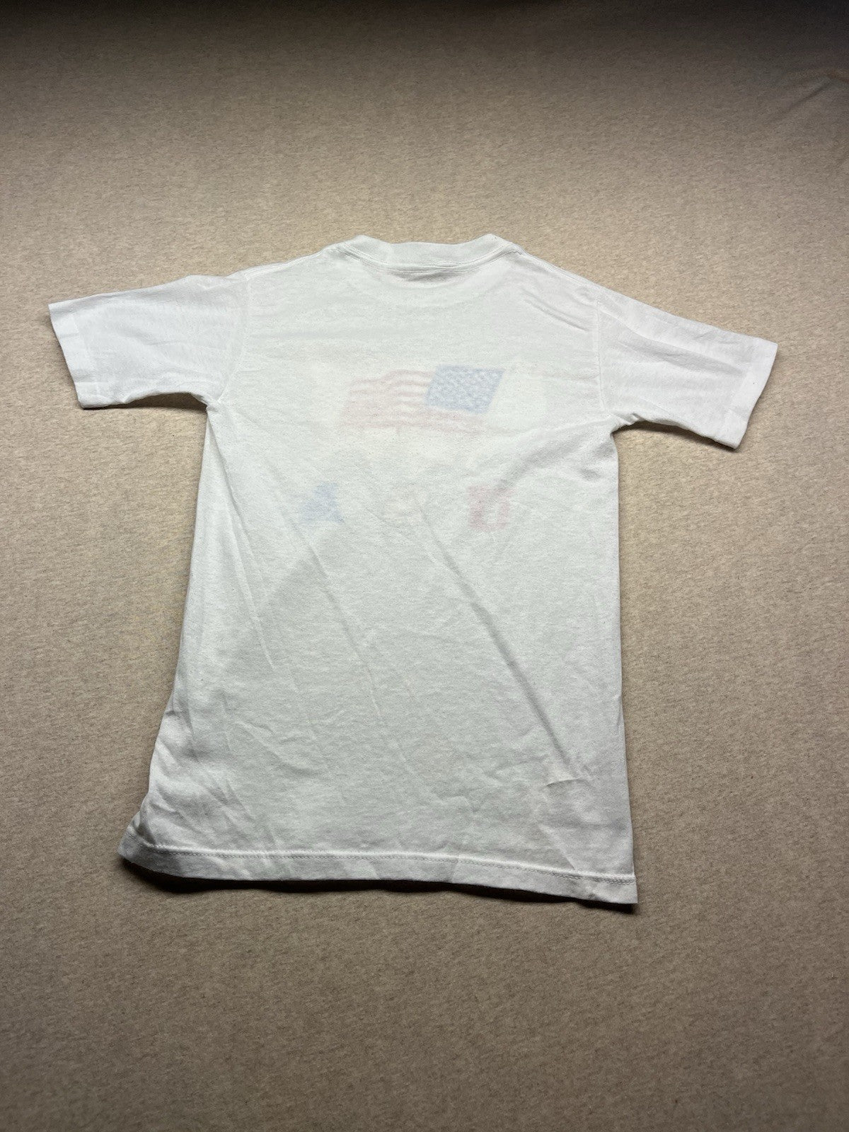 1980s Youth Wht USA S Sleeve Tshirt