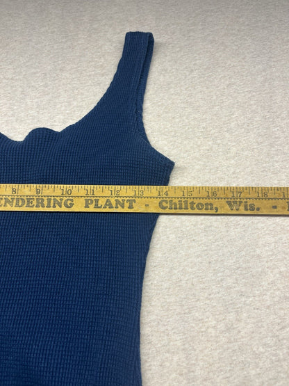 1990s Women’s Navy Knit Sleeveless Body Suit