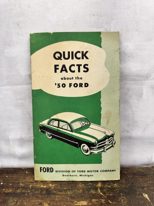 Vintage 50 Ford Pamphlet #1009