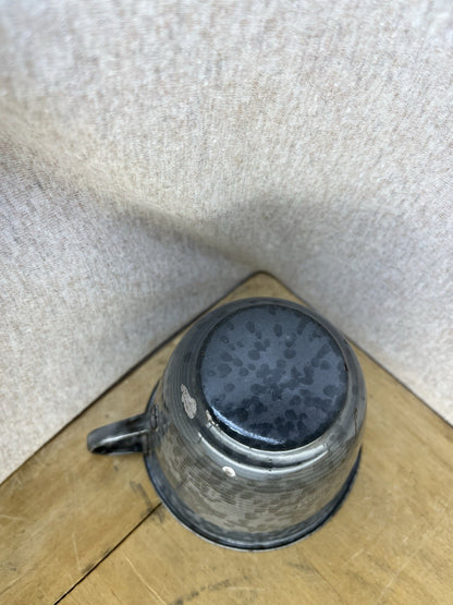 Grey Enamel Coffee Cup