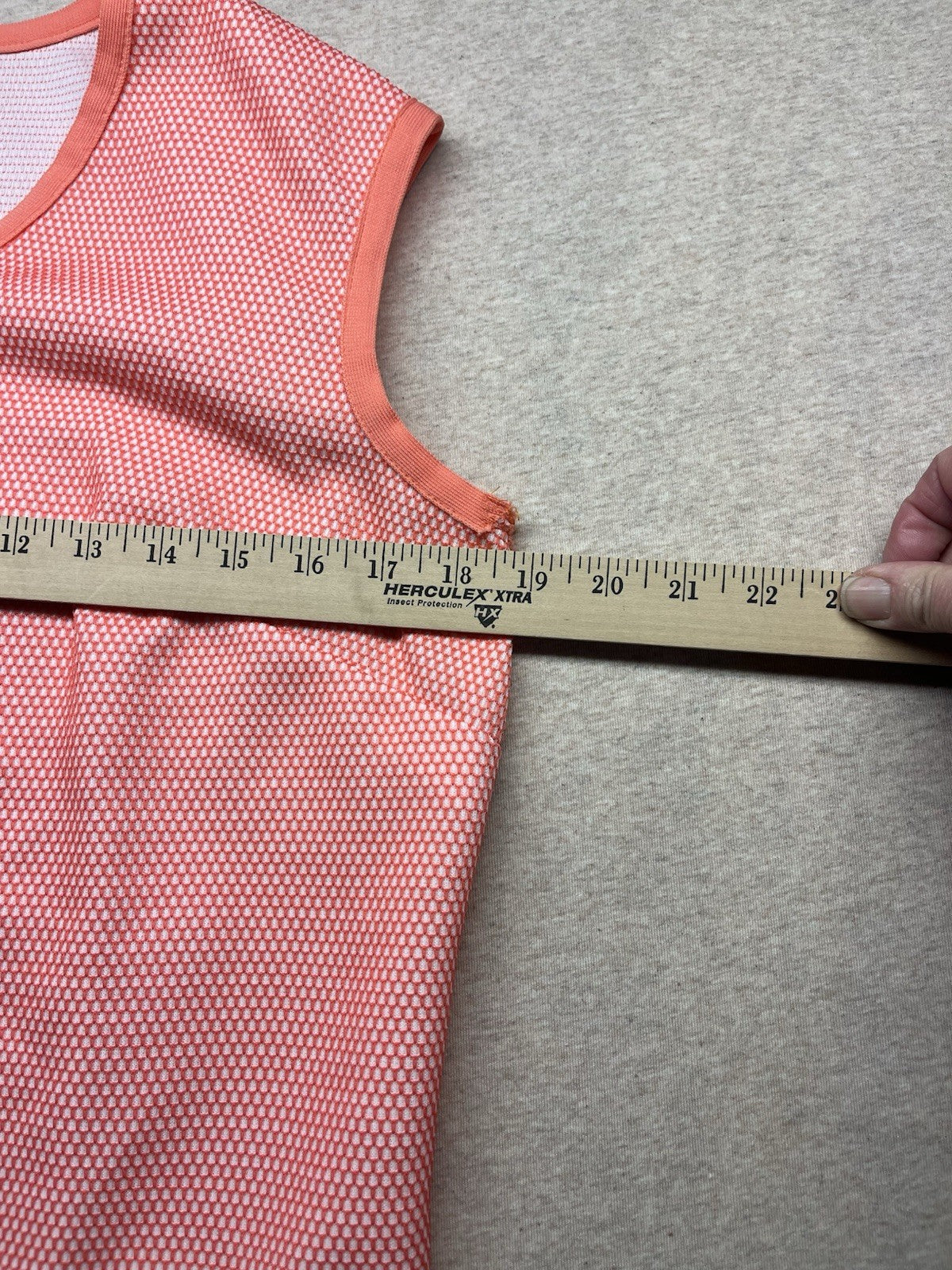 1960s Women’s Orange Knit Sleeveless Shirt