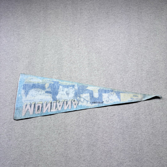 Montana Vintage Fabric Pennant Banner Flag Souvenir 