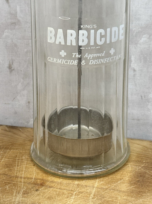 barbicide disinfectant jar vintage #1192