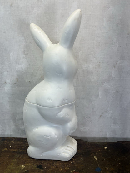 Easter Vintage Rabbit Candy Container Blow Mold