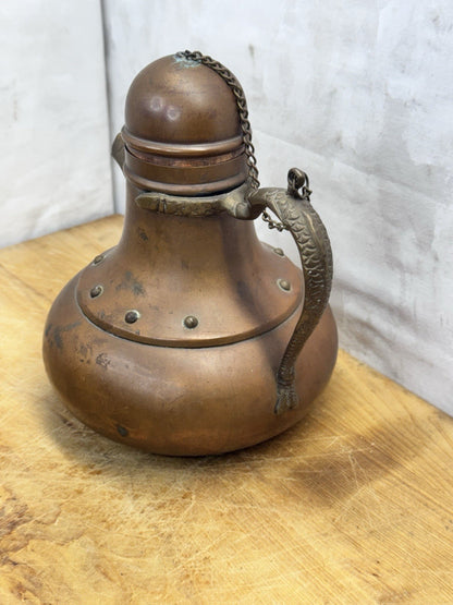 Copper Tea Pot #1234 Vtg