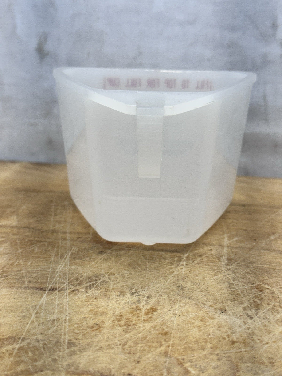 Waupun Wisconsin Measuring Cup Advertisement Vtg Plastic #1442