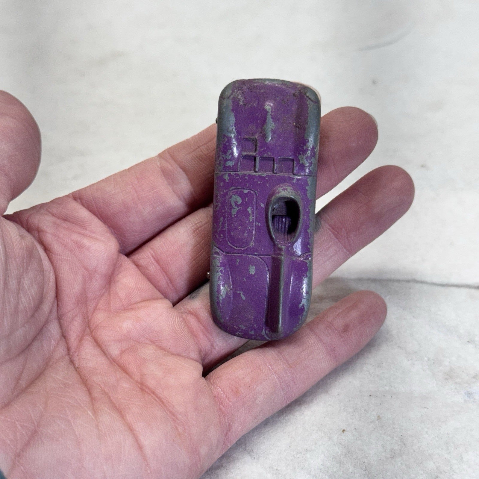 Vintage Tootsie Toy Jaguar Car Purple