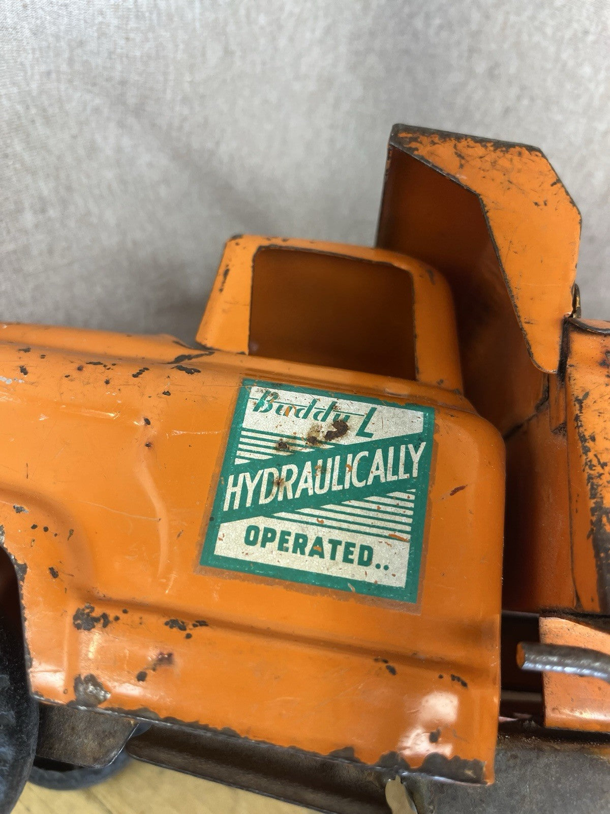vintage buddy L hydraulic dump truck