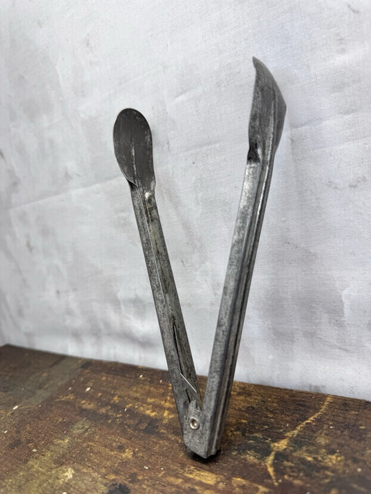 Vintage Toy Metal Tongs #1004