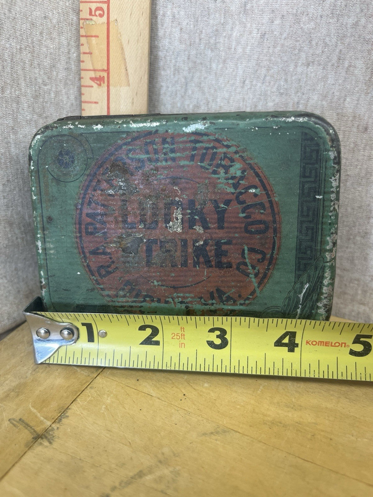 Lucky Strike Empty Tobacco Tin Vintage 