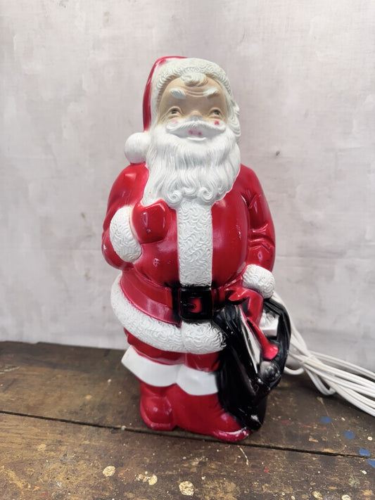 Vintage 1968 Empire Santa Blow Mold W/new Cord #1035