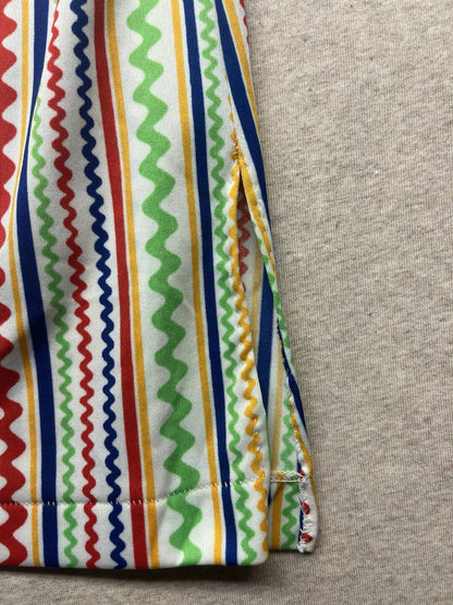 1970s Women’s Crazy Stripe S Sleeve Knit Shirt