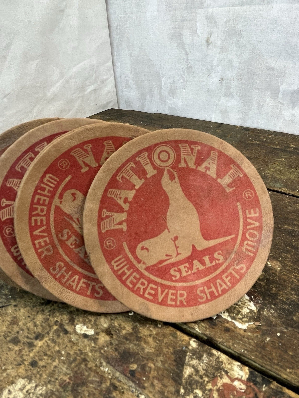 Vintage National 6 Oil & Grease Seals W/Box # 123