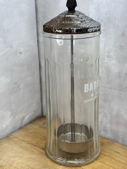 barbicide disinfectant jar vintage #1192