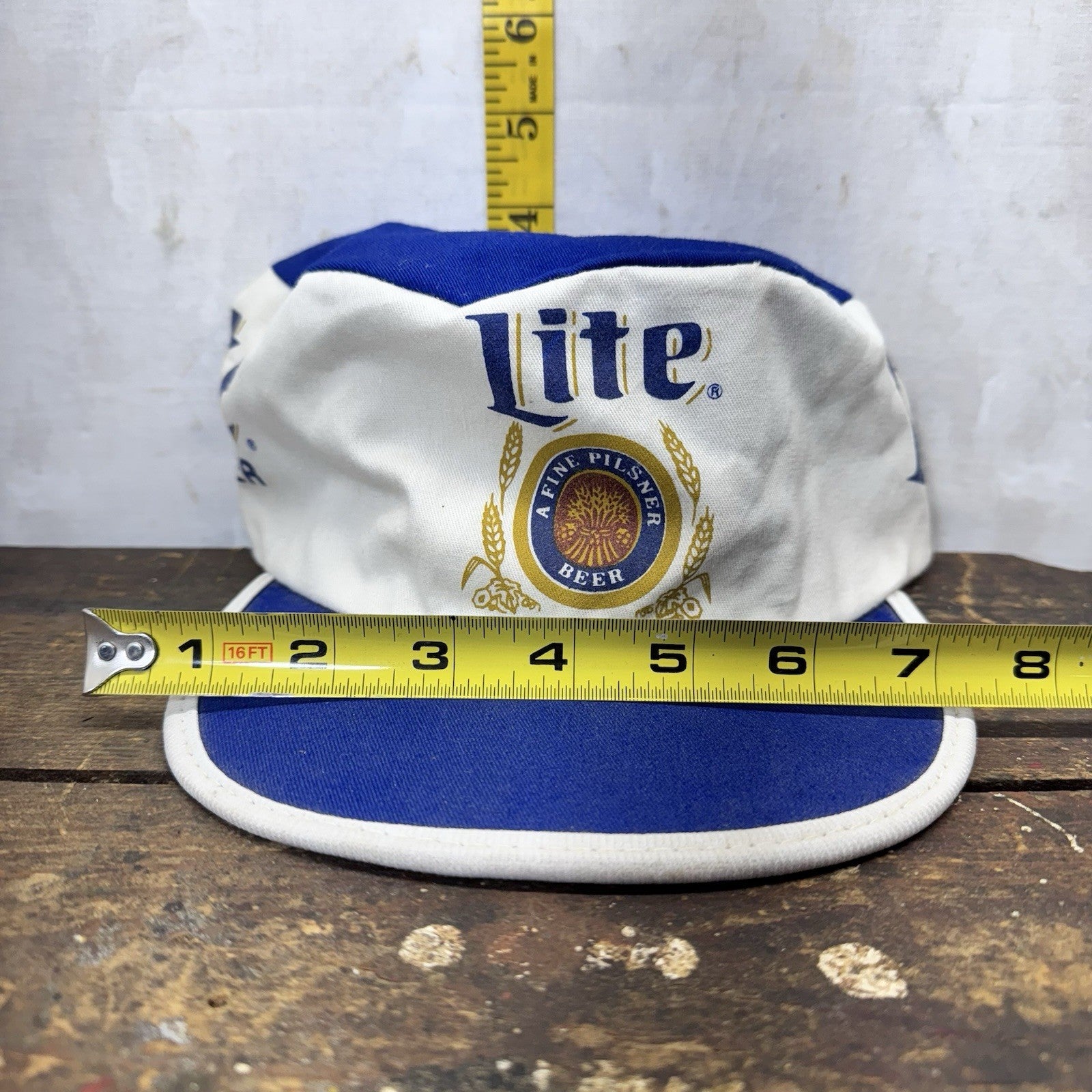 Miller Lite Painters Cap Hat Vintage 