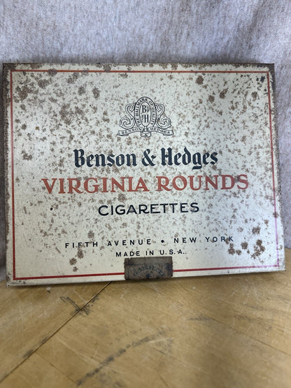 Benson & Hedges Vintage Empty Cigarette Tin