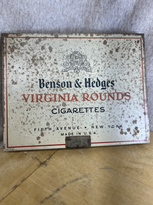 Benson & Hedges Vintage Empty Cigarette Tin