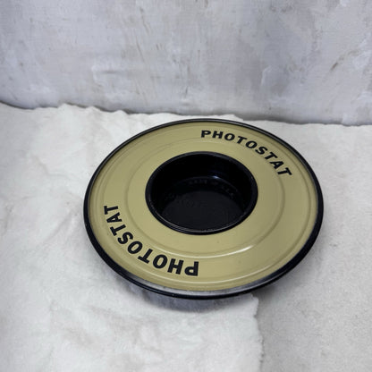 Photostat Ashtray Vintage Metal Round