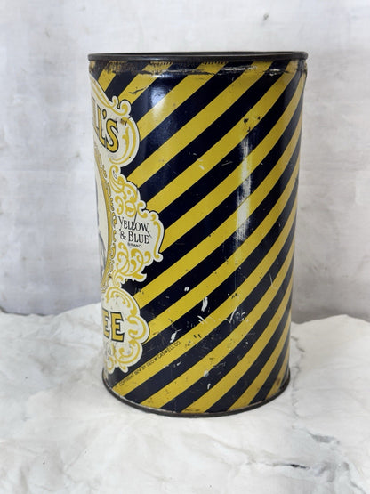 Caswells Coffee Tin Empty 1920s  #S-1868