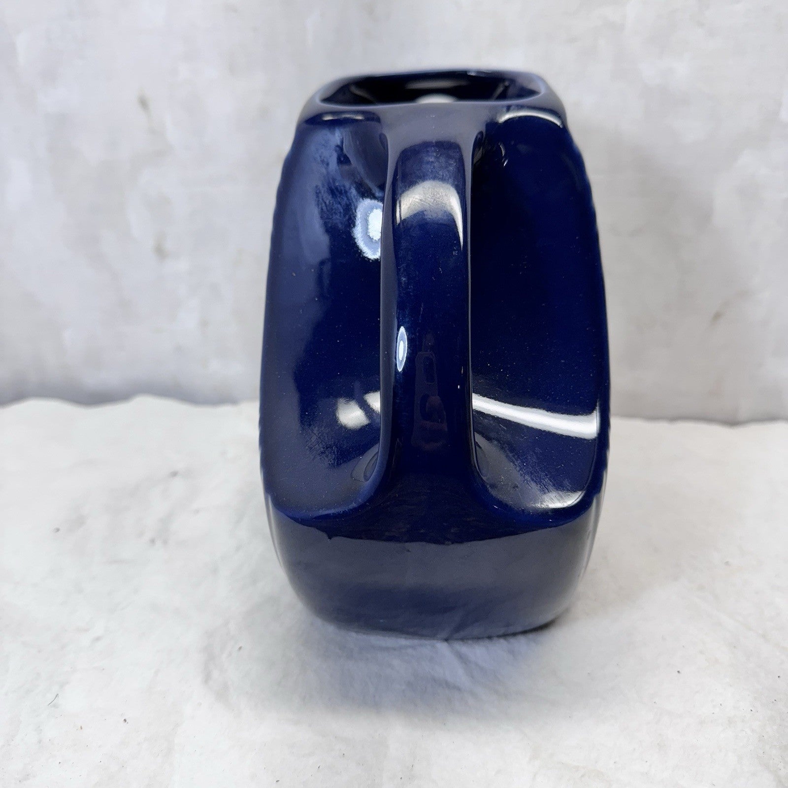 Blue Fiesta Disc Pitcher Vintage 