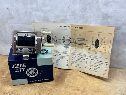 Ocean City Vtg Fishing Reel With Box #1238