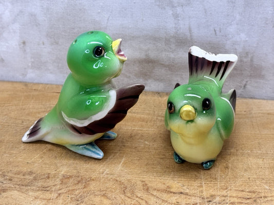 vintage bird salt and pepper shakers japan #1277