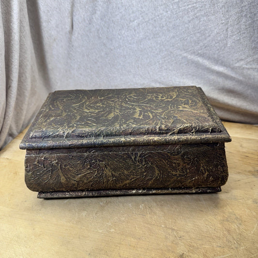 Vintage Wooden Painted Decorative Box Flawed 