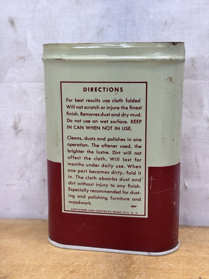 FoMoCo Dusting Cloth Tin Vintage Missing Top #1104