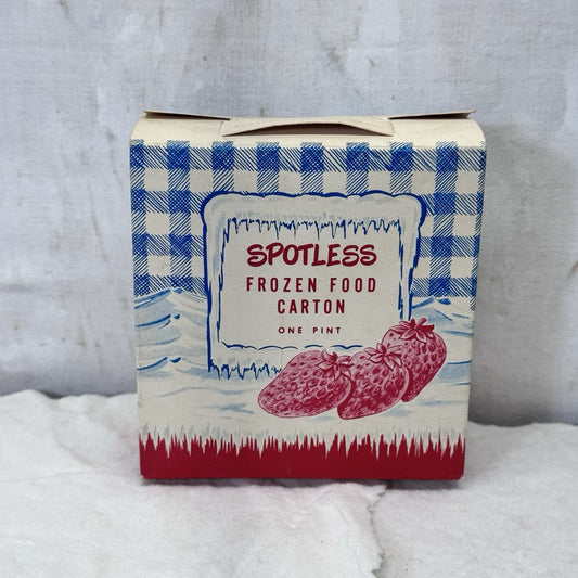 Spotless Frozen Food Carton Empty Vintage Box