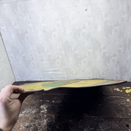 1920s Tin Litho Motor Race Board Double Sided Antique No Cars