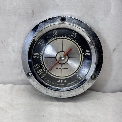 Vintage Aqua Meter Boat Speedometer 