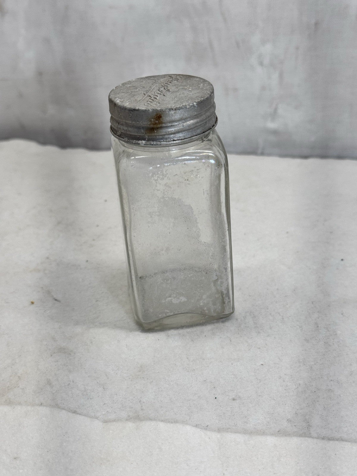 Rawleighs Vintage Glass Bottle Aluminum Cap 