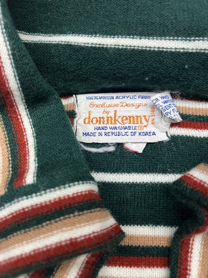 1960s, 70s Men’s Hippy Donn Kelly L Sleeve Knit Striped Shirt