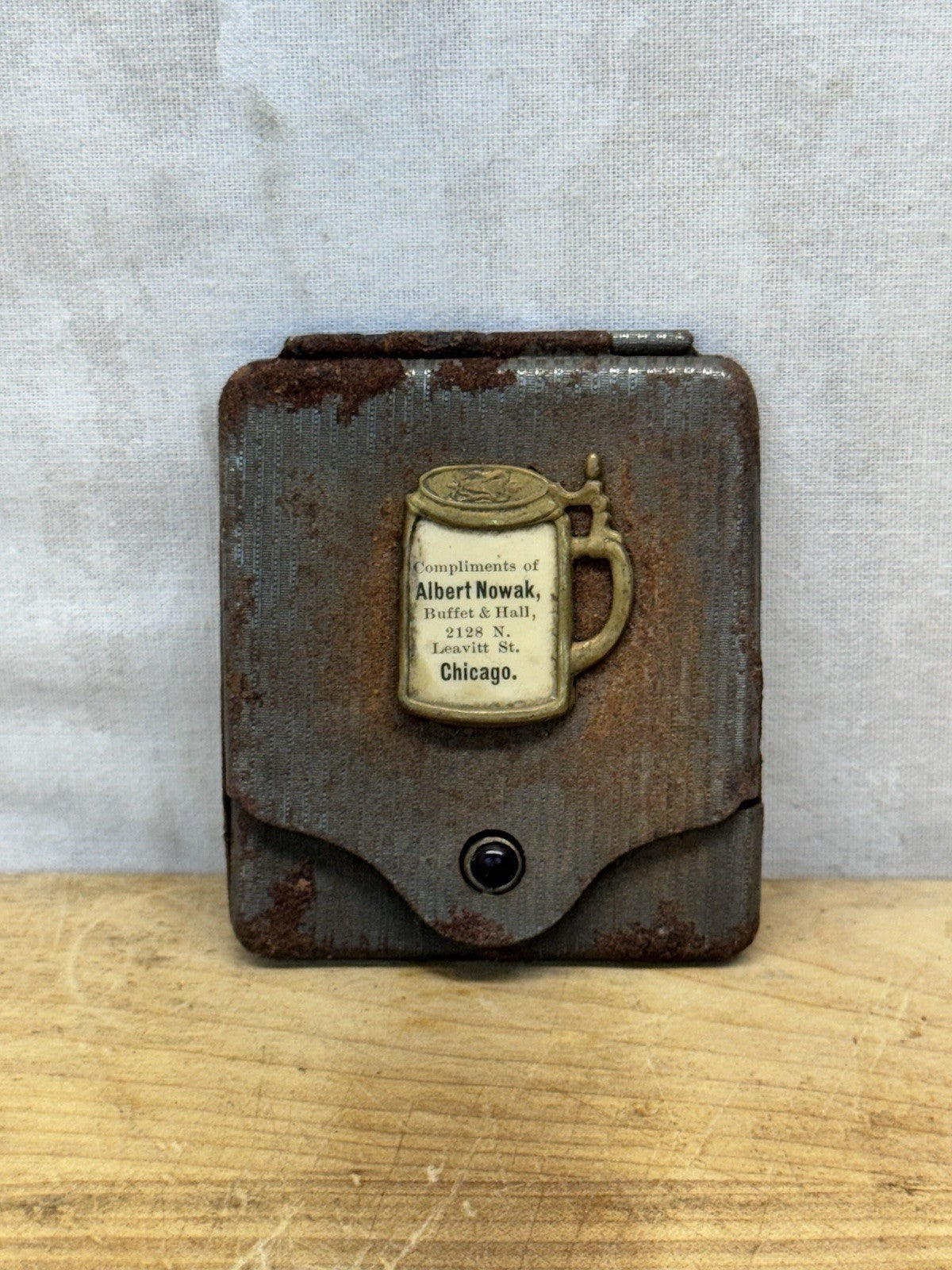 Antique Pocket Albert Norwalk Match Safe #1513