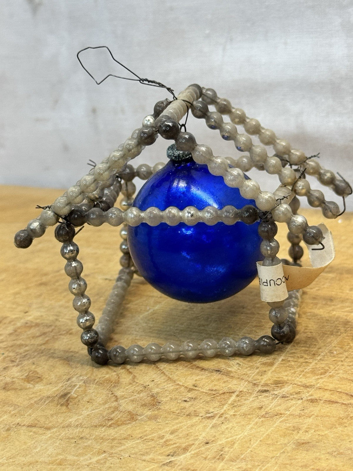 Antique Christmas Wired House Ornament Occupied Japan #1351