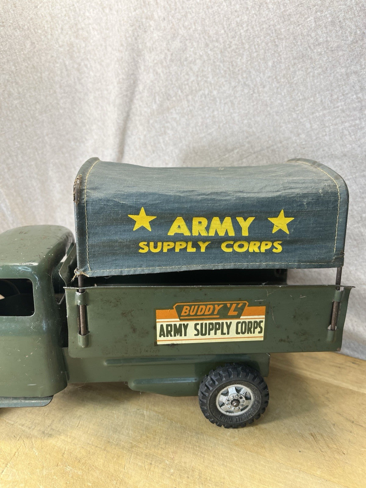 Buddy L Army Supply Corps Truck W/ Accessories 