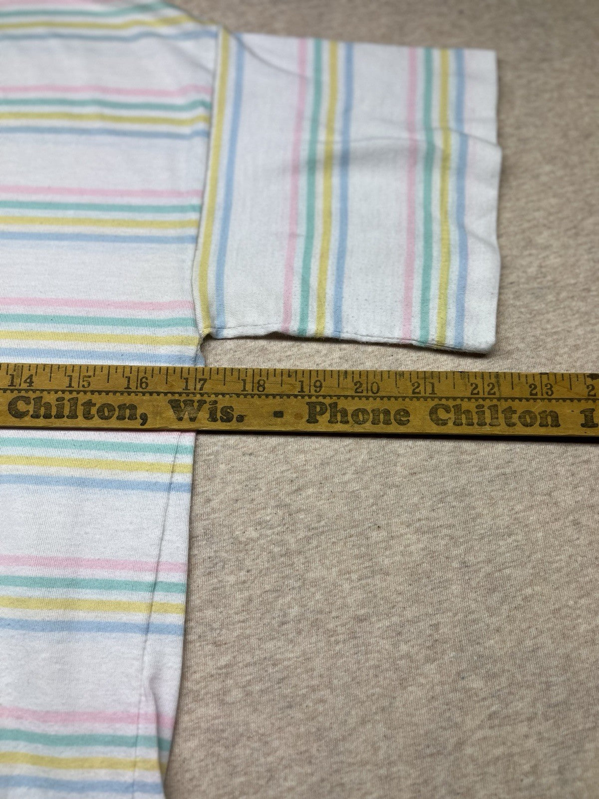 1950s Women’s Striped Knit S Sleeve Shirt
