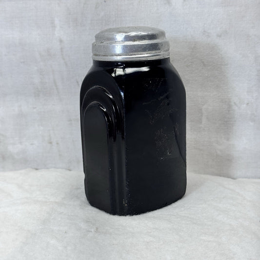 McKee Roman Arch Black Salt/Pepper Shaker Vintage