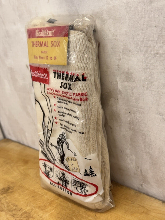 Vintage Thermal Socks New Old Stock #1101