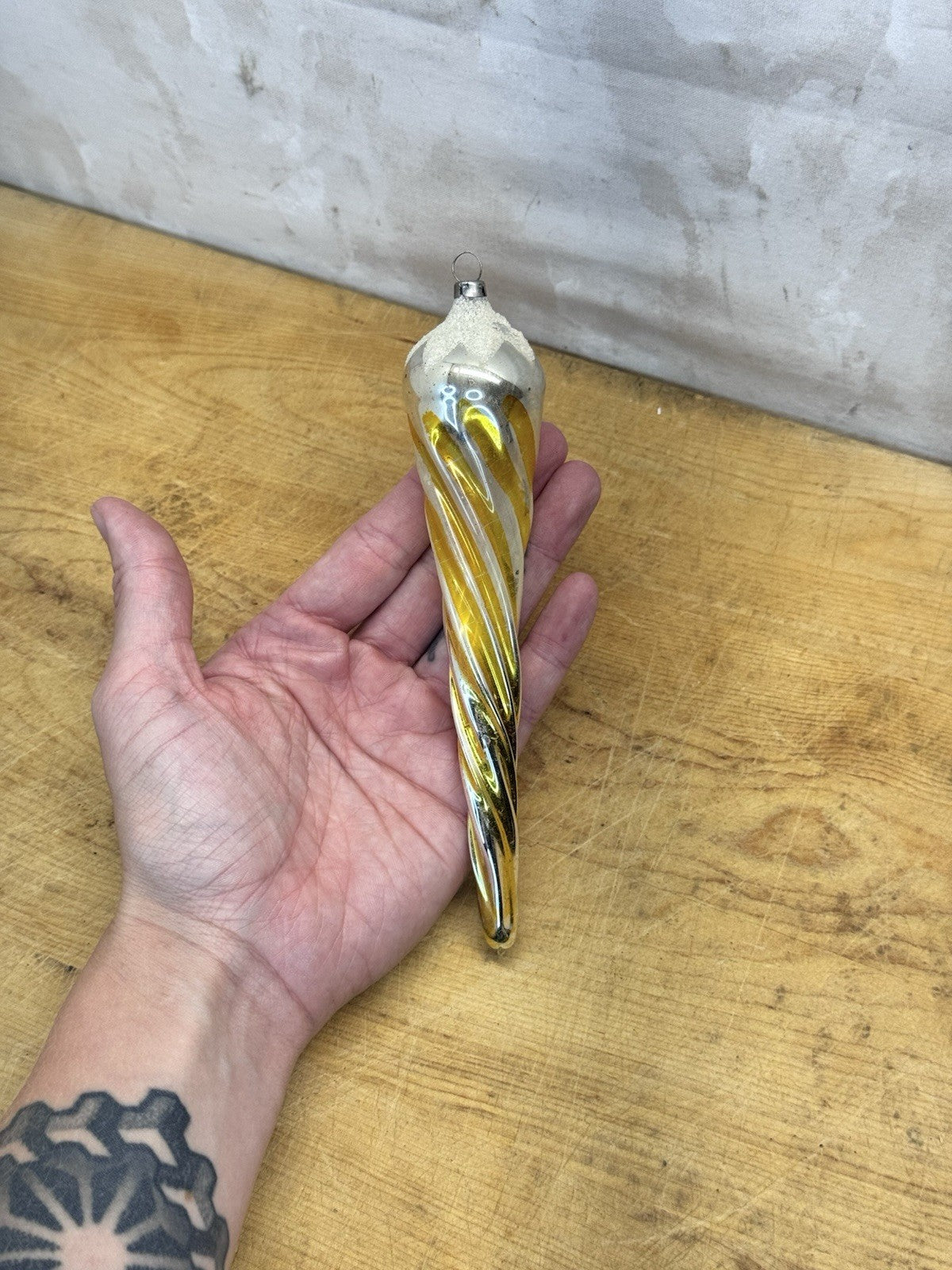 Spiral Icicle Ornament Vtg #1350